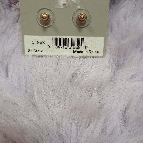 MONET Green Peridot Post and Dangle Earrings - New with Tags (NWT) - Picture 2 of 2